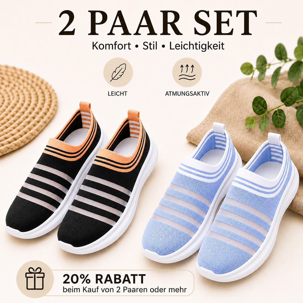 ✨Atmungsaktive Mesh-Slip-On-Mule-Sneaker für Damen-𝐋𝐄𝐓𝐙𝐓𝐄𝐑 𝐓𝐀𝐆: 𝟖𝟎 % 𝐑𝐀𝐁𝐀𝐓𝐓