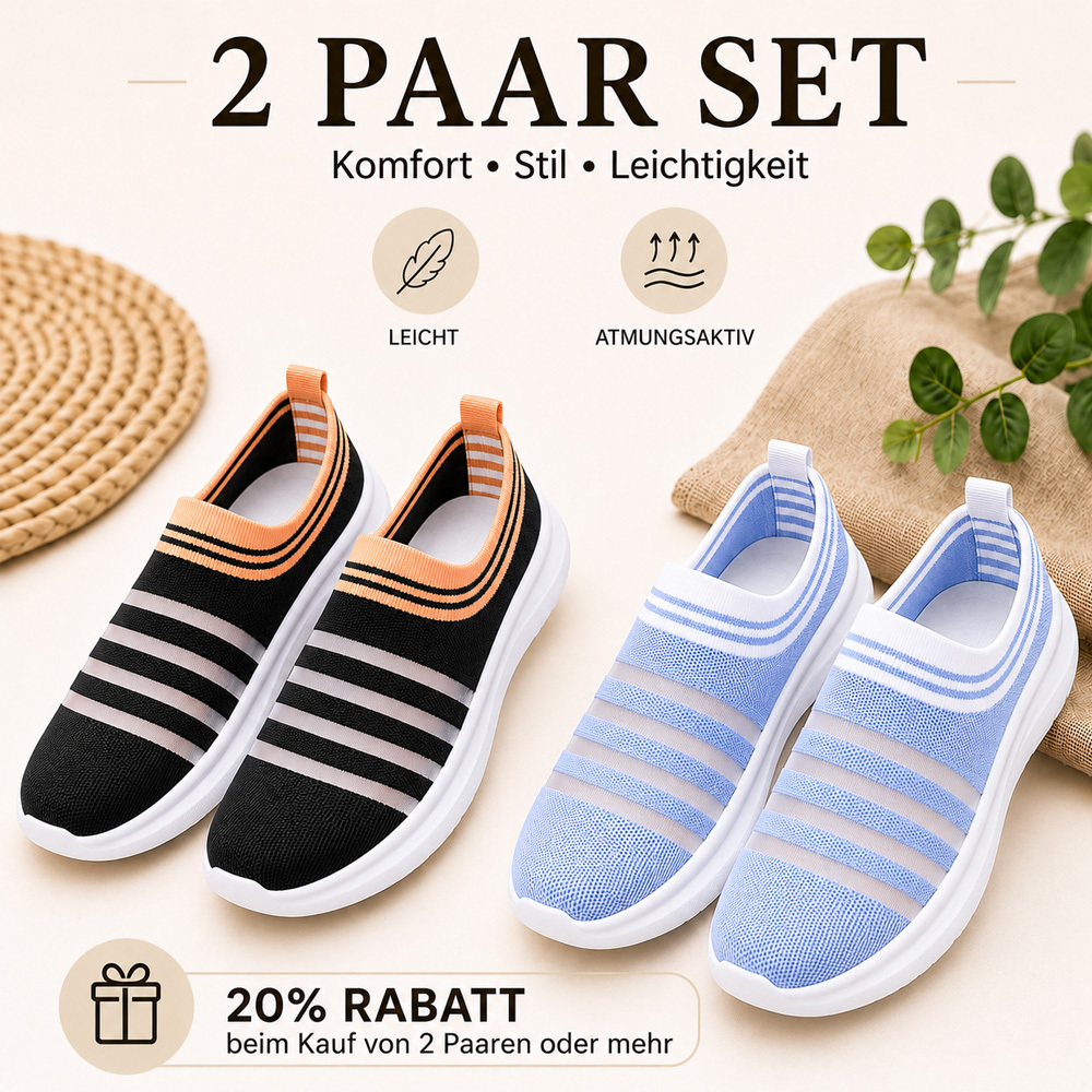 ✨Atmungsaktive Mesh-Slip-On-Mule-Sneaker für Damen-𝐋𝐄𝐓𝐙𝐓𝐄𝐑 𝐓𝐀𝐆: 𝟖𝟎 % 𝐑𝐀𝐁𝐀𝐓𝐓