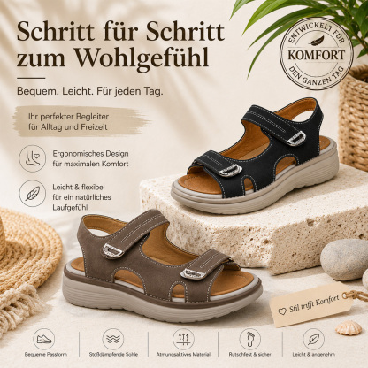✨ 𝐋𝐄𝐓𝐙𝐓𝐄𝐑 𝐓𝐀𝐆: 𝟖𝟎 % 𝐑𝐀𝐁𝐀𝐓𝐓🏆 Orthopädische Komfort-Sandalen für Damen – Leicht & Rutschfest