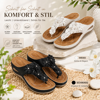 ✨Bestseller 2026 🏆Orthopädische Damen-Pantoletten – Atmungsaktiv, Bequem & Für Jeden Tag - 𝐋𝐄𝐓𝐙𝐓𝐄𝐑 𝐓𝐀𝐆: 𝟖𝟎 % 𝐑𝐀𝐁𝐀𝐓𝐓