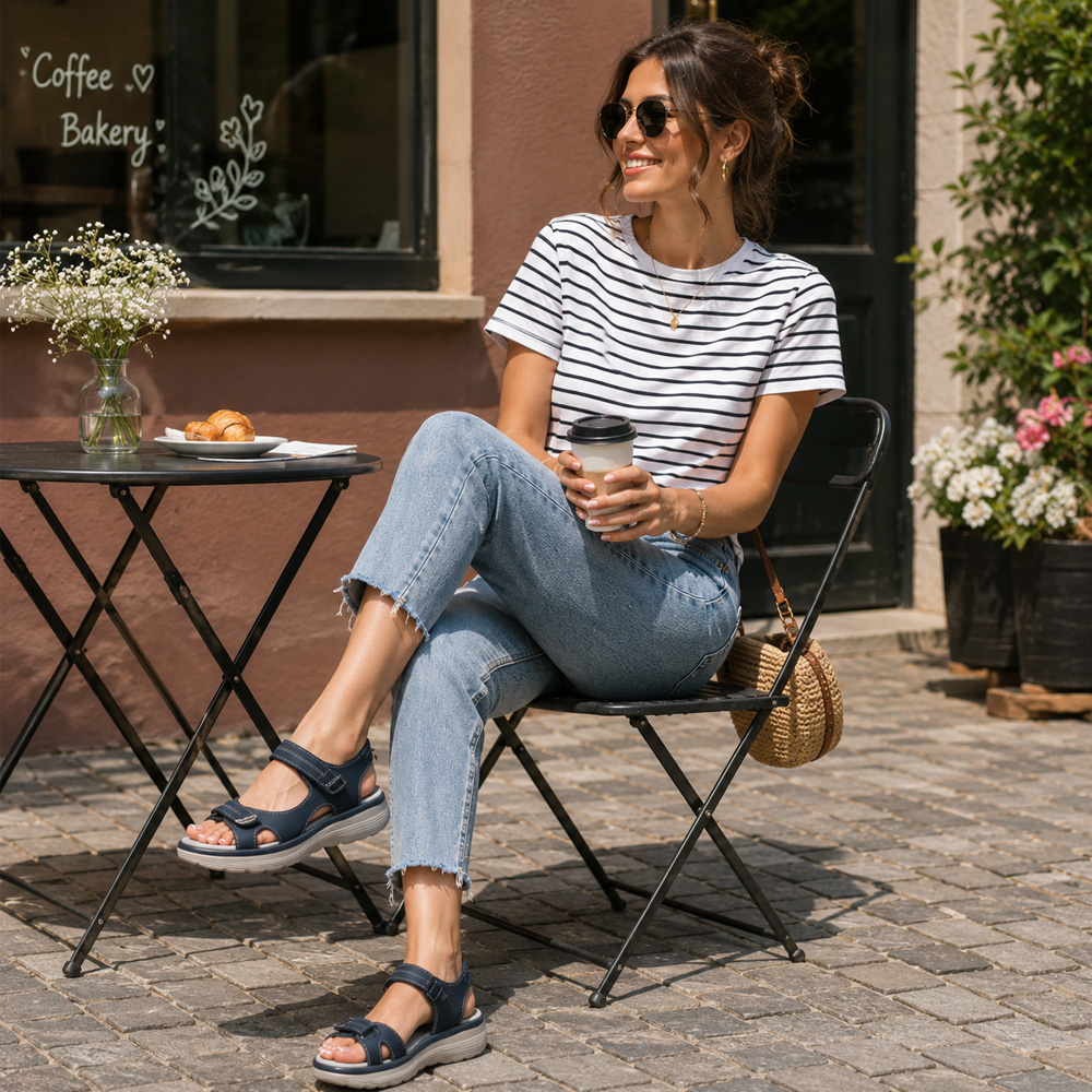 ✨ 𝐋𝐄𝐓𝐙𝐓𝐄𝐑 𝐓𝐀𝐆: 𝟖𝟎 % 𝐑𝐀𝐁𝐀𝐓𝐓🏆 Orthopädische Komfort-Sandalen für Damen – Leicht & Rutschfest