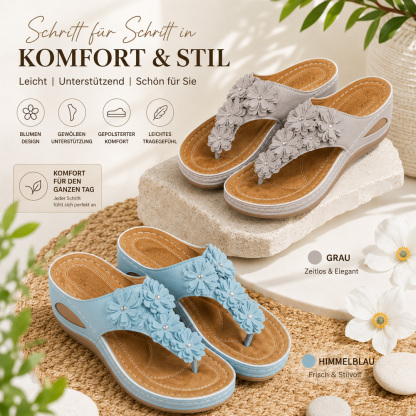 ✨Bestseller 2026 🏆Orthopädische Damen-Pantoletten – Atmungsaktiv, Bequem & Für Jeden Tag - 𝐋𝐄𝐓𝐙𝐓𝐄𝐑 𝐓𝐀𝐆: 𝟖𝟎 % 𝐑𝐀𝐁𝐀𝐓𝐓