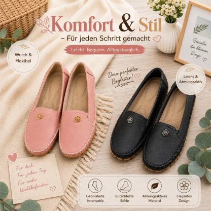 ✨Bestseller 2026🏆 Orthopädische Damen-Lederschuhe – Bequem, Leicht & Rutschfest- 𝐋𝐄𝐓𝐙𝐓𝐄𝐑 𝐓𝐀𝐆: 50% 𝐑𝐀𝐁𝐀𝐓𝐓