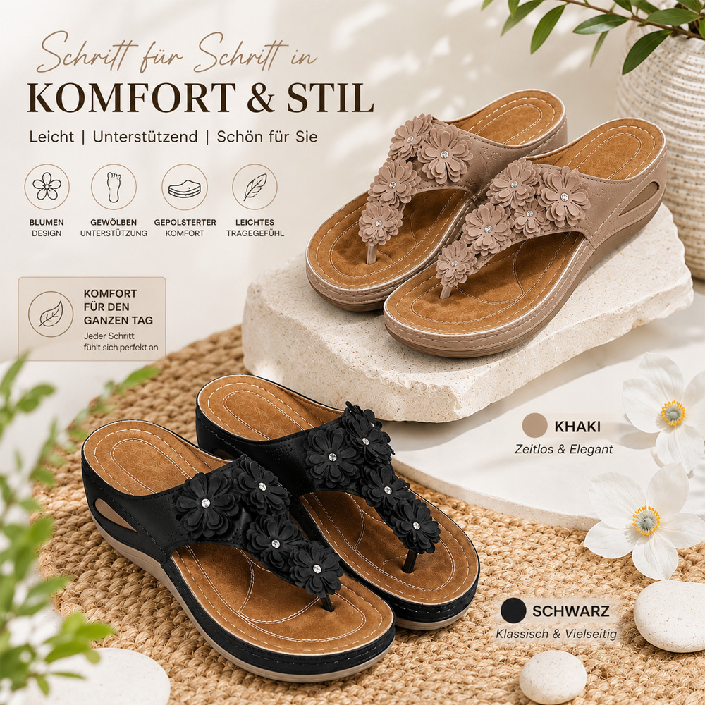 ✨Bestseller 2026 🏆Orthopädische Damen-Pantoletten – Atmungsaktiv, Bequem & Für Jeden Tag - 𝐋𝐄𝐓𝐙𝐓𝐄𝐑 𝐓𝐀𝐆: 𝟖𝟎 % 𝐑𝐀𝐁𝐀𝐓𝐓