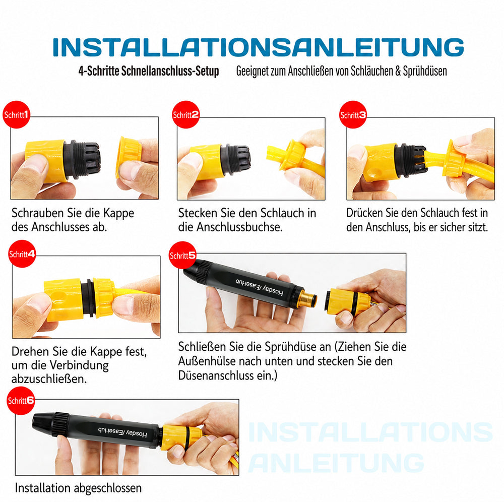 🐎LETZTER TAG 80 % RABATT ✨ Leistungsstarker Hochdruckreiniger für Auto, Zuhause & Garten