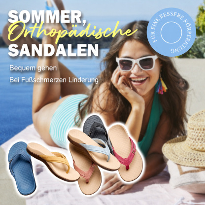 🏰Last Day Promotion 60% OFF - Orthopedic Arch Support Flip Flops ✅Feel Pain-Free and Light on Your Feet All Day Long