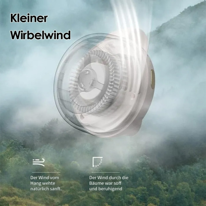 🔥360° Rotatable Portable Mini Clip-on Fan ❄️Tragbarer, leiser, blattloser Mini-Elektroventilator