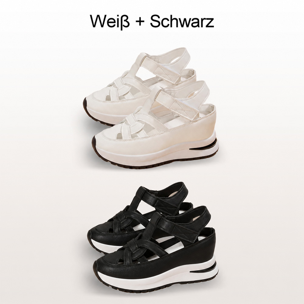 ✨ Kostenloser Versand-BQODQO® Damen-Sandalen mit weichem, verstellbarem Design – Klettverschluss & bequeme Passform für breite und schmale Füße