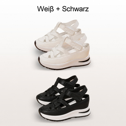 ✨ Kostenloser Versand-BQODQO® Damen-Sandalen mit weichem, verstellbarem Design – Klettverschluss & bequeme Passform für breite und schmale Füße