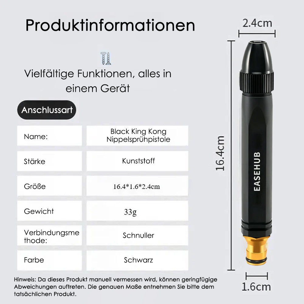 👑 Leistungsstarker Hochdruckreiniger für Auto, Zuhause & Garten - ⏰LETZTER TAG: 80 % RABATT