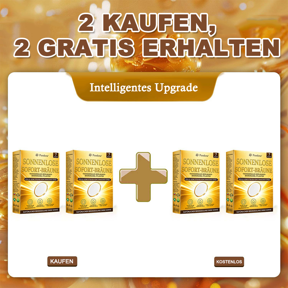 Offizieller Store | ☀️☀️ Purelora® Sofort-Bräunungs-Mikronadelpflaster ohne Sonne 🇩🇪 Nur 1× täglich anwenden | Sichtbar bronzene Bräune in nur 7 Tagen ✅ Kein UV • Kein Orangestich • Keine Streifen • Kein DHA • Kein Schmutz