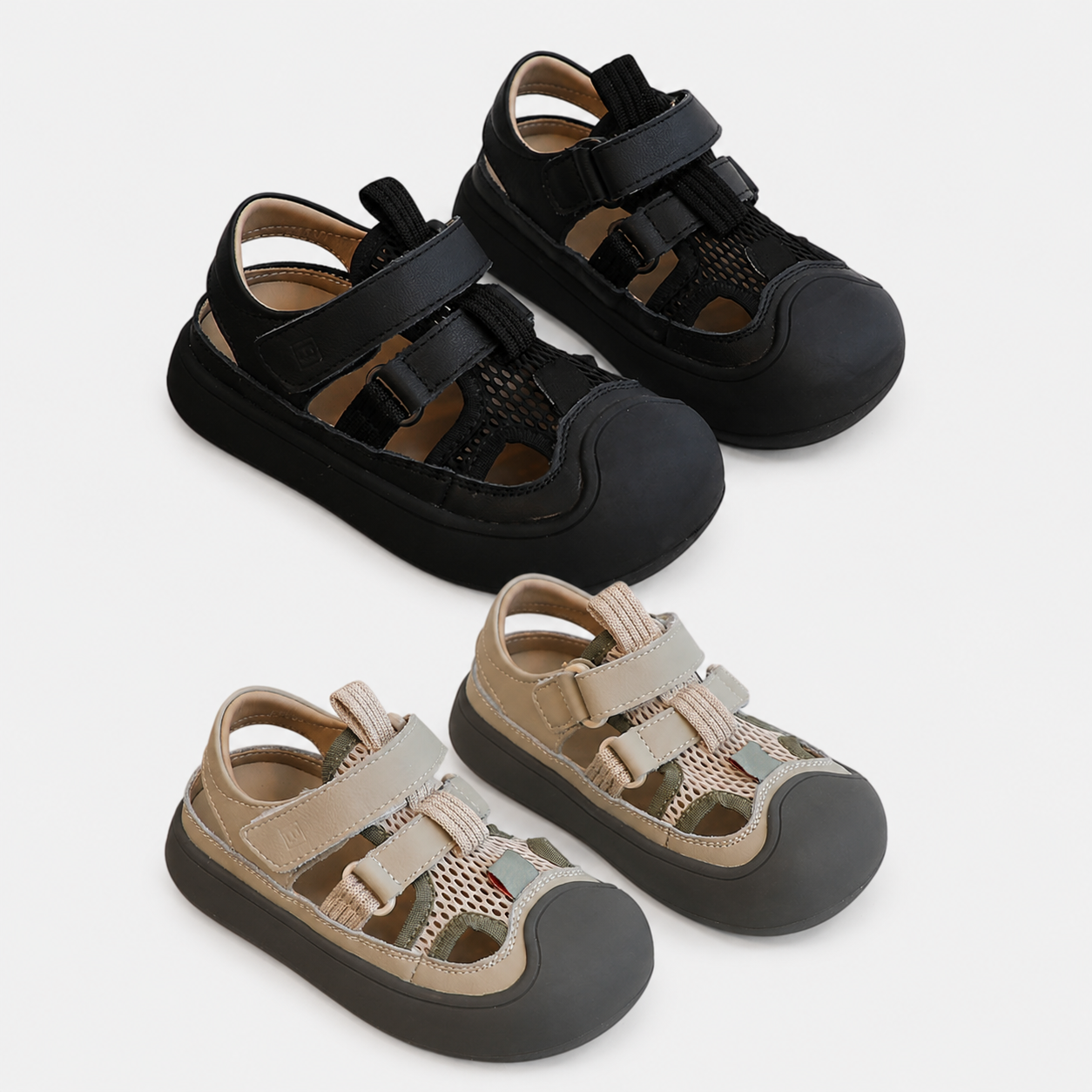 🔥 Barefoot Children's Closed Toe Breathable Summer Shoes with Scratch, Wide Toe and Zero Drop Sandals