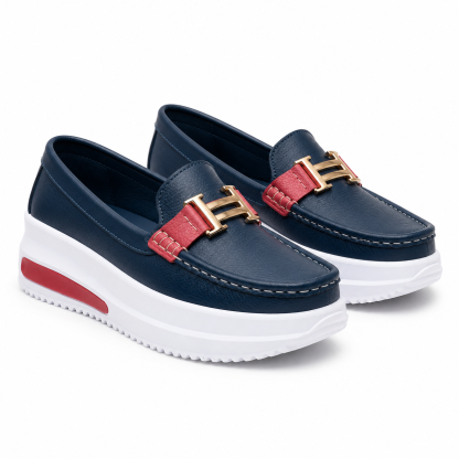 🏆 𝐋𝐄𝐓𝐙𝐓𝐄𝐑 𝐓𝐀𝐆: 𝟖𝟎 % 𝐑𝐀𝐁𝐀𝐓𝐓 🏆 Damen Loafer-Sneaker mit Plateausohle – Bequeme Slip-on Schuhe für Alltag, Büro & Freizeit