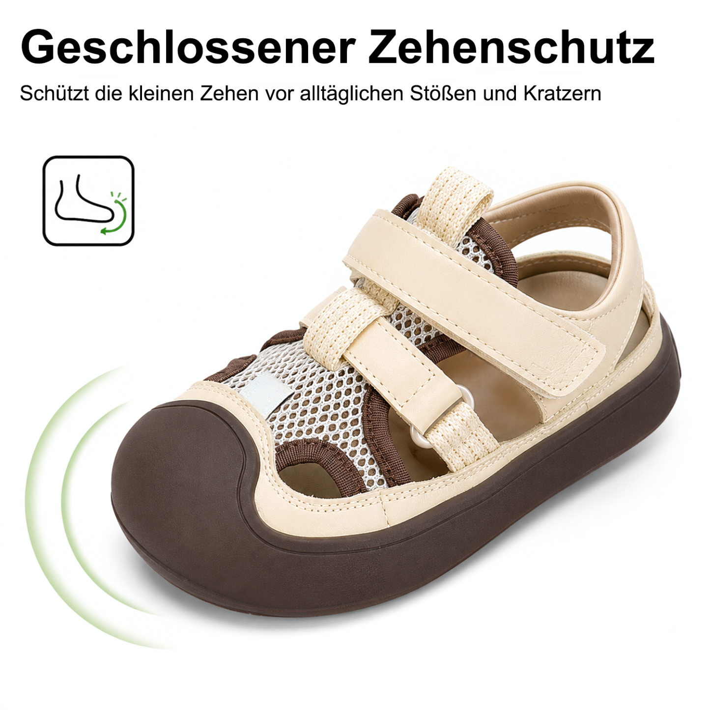 🔥 Barefoot Children's Closed Toe Breathable Summer Shoes with Scratch, Wide Toe and Zero Drop Sandals