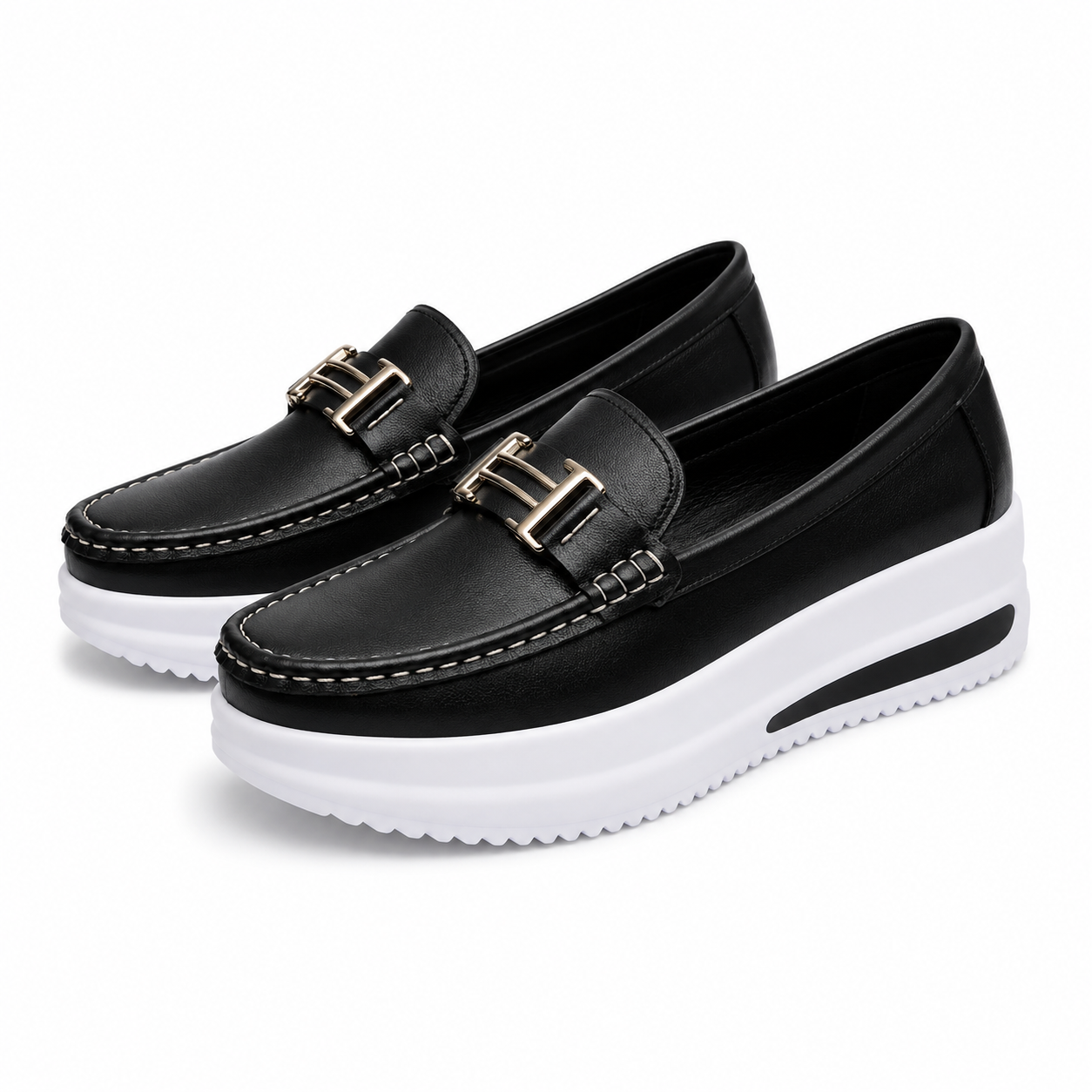 🏆 𝐋𝐄𝐓𝐙𝐓𝐄𝐑 𝐓𝐀𝐆: 𝟖𝟎 % 𝐑𝐀𝐁𝐀𝐓𝐓 🏆 Damen Loafer-Sneaker mit Plateausohle – Bequeme Slip-on Schuhe für Alltag, Büro & Freizeit