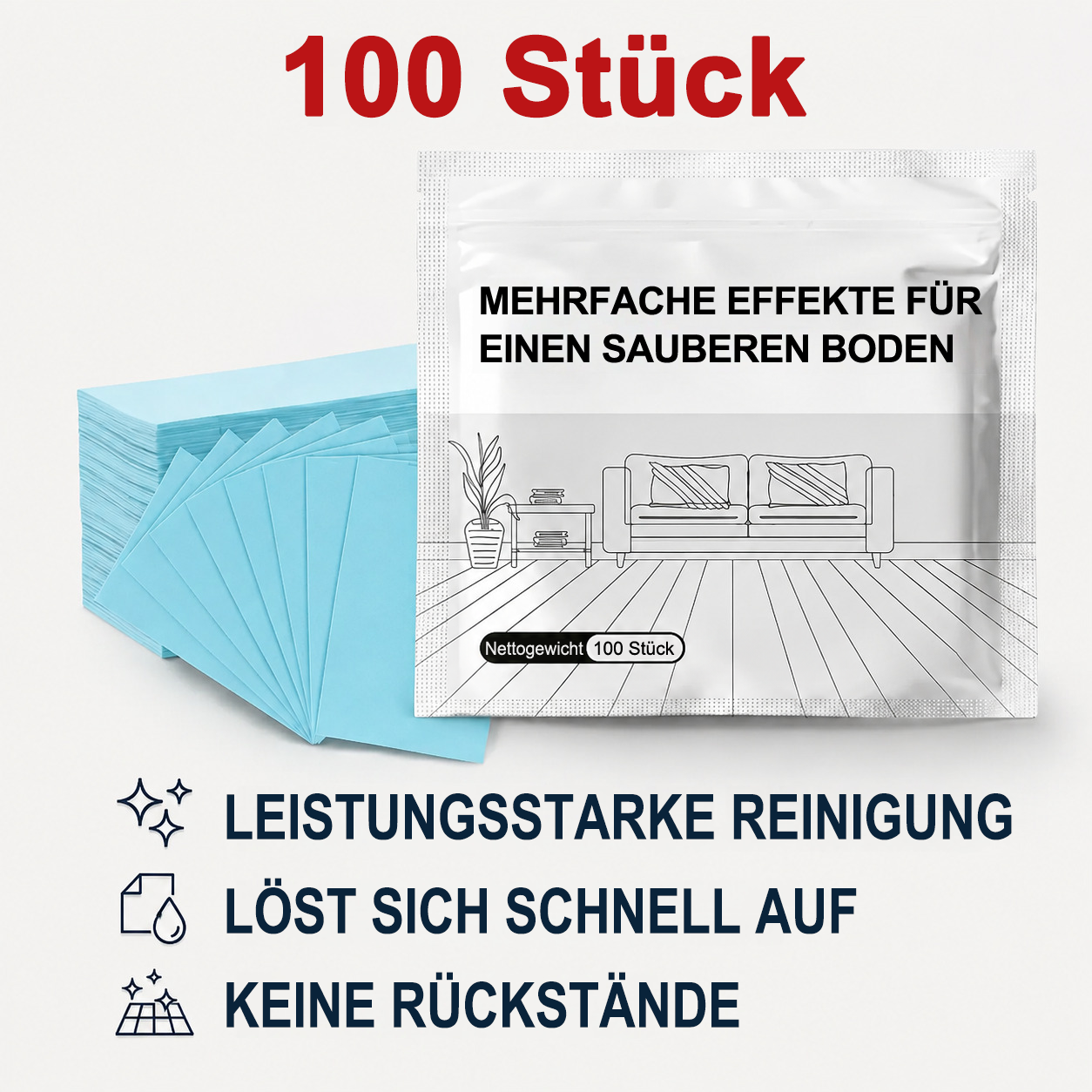 🧼Letzter Tag: 80% RABATT✨Antibakterieller Mehrflächenreiniger für Hartholz, Fliesen & Laminat