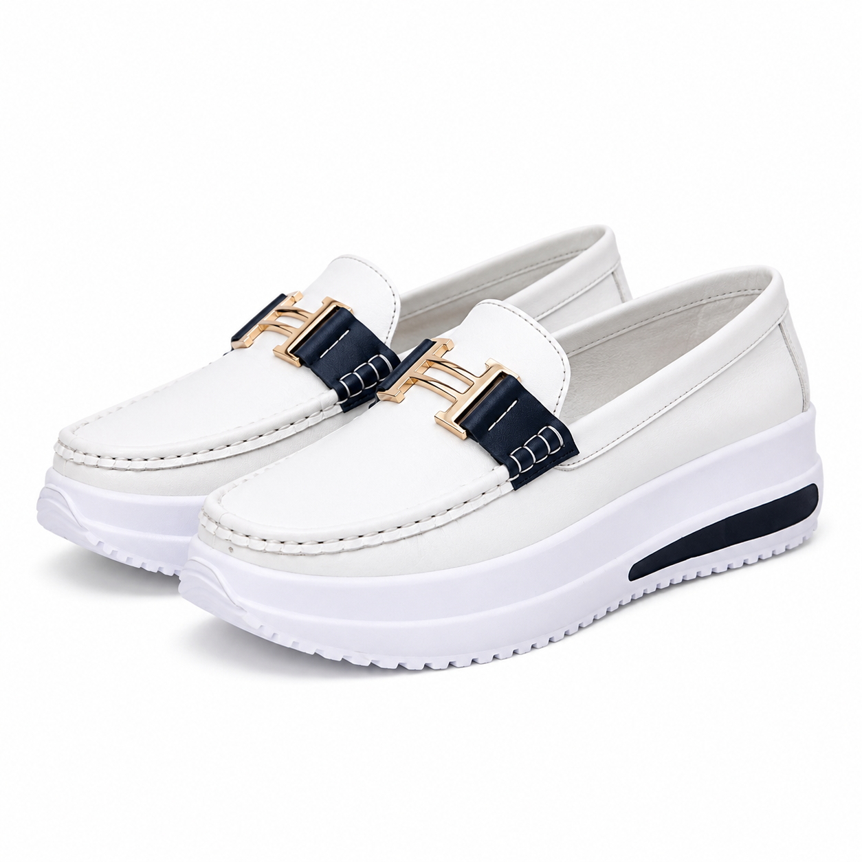 🏆 𝐋𝐄𝐓𝐙𝐓𝐄𝐑 𝐓𝐀𝐆: 𝟖𝟎 % 𝐑𝐀𝐁𝐀𝐓𝐓 🏆 Damen Loafer-Sneaker mit Plateausohle – Bequeme Slip-on Schuhe für Alltag, Büro & Freizeit