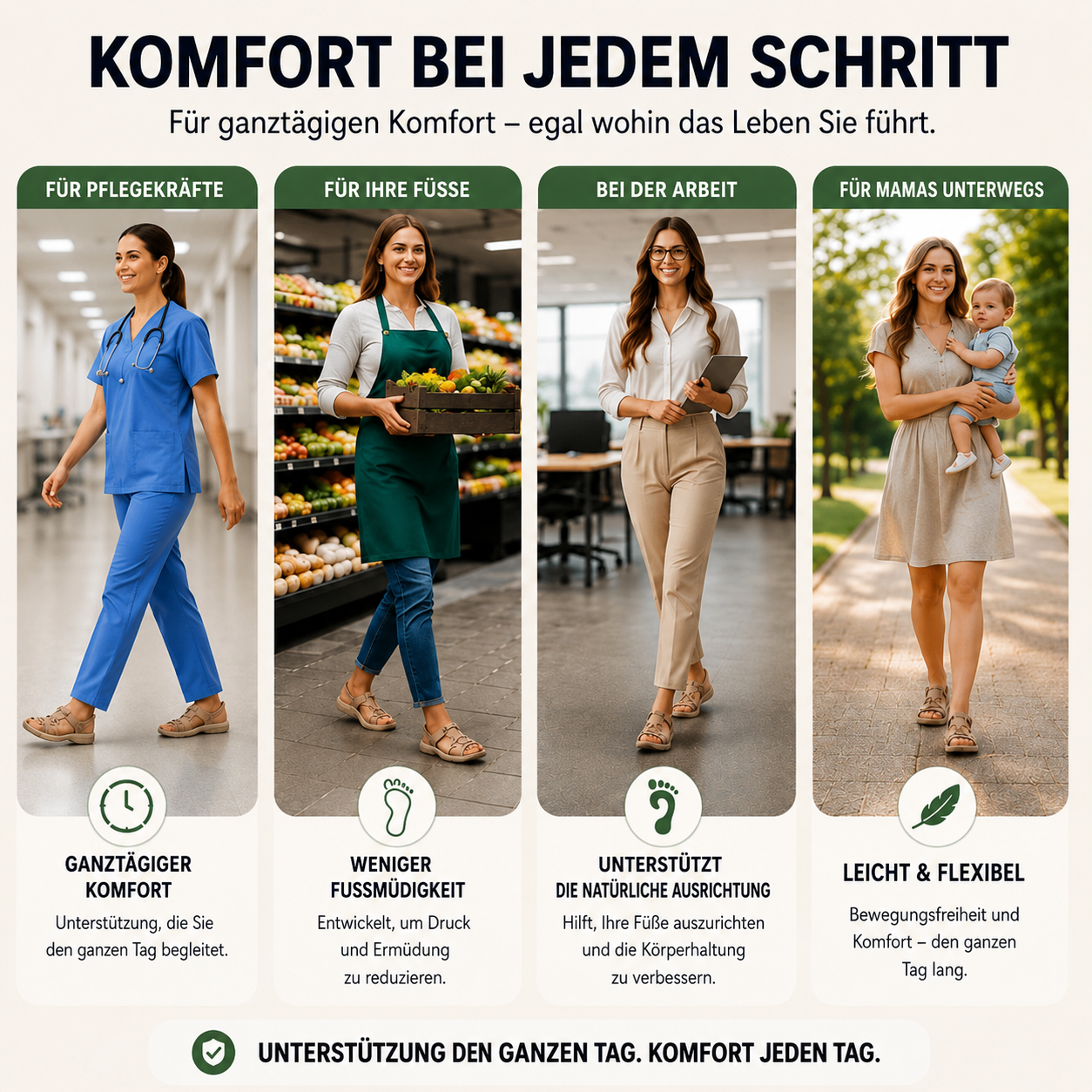 🏆 Bestseller 2026 – Die beliebtesten ultra-bequemen und verstellbaren Sandalen mit Fußgewölbestütze für Damen ☁️💆‍♀️