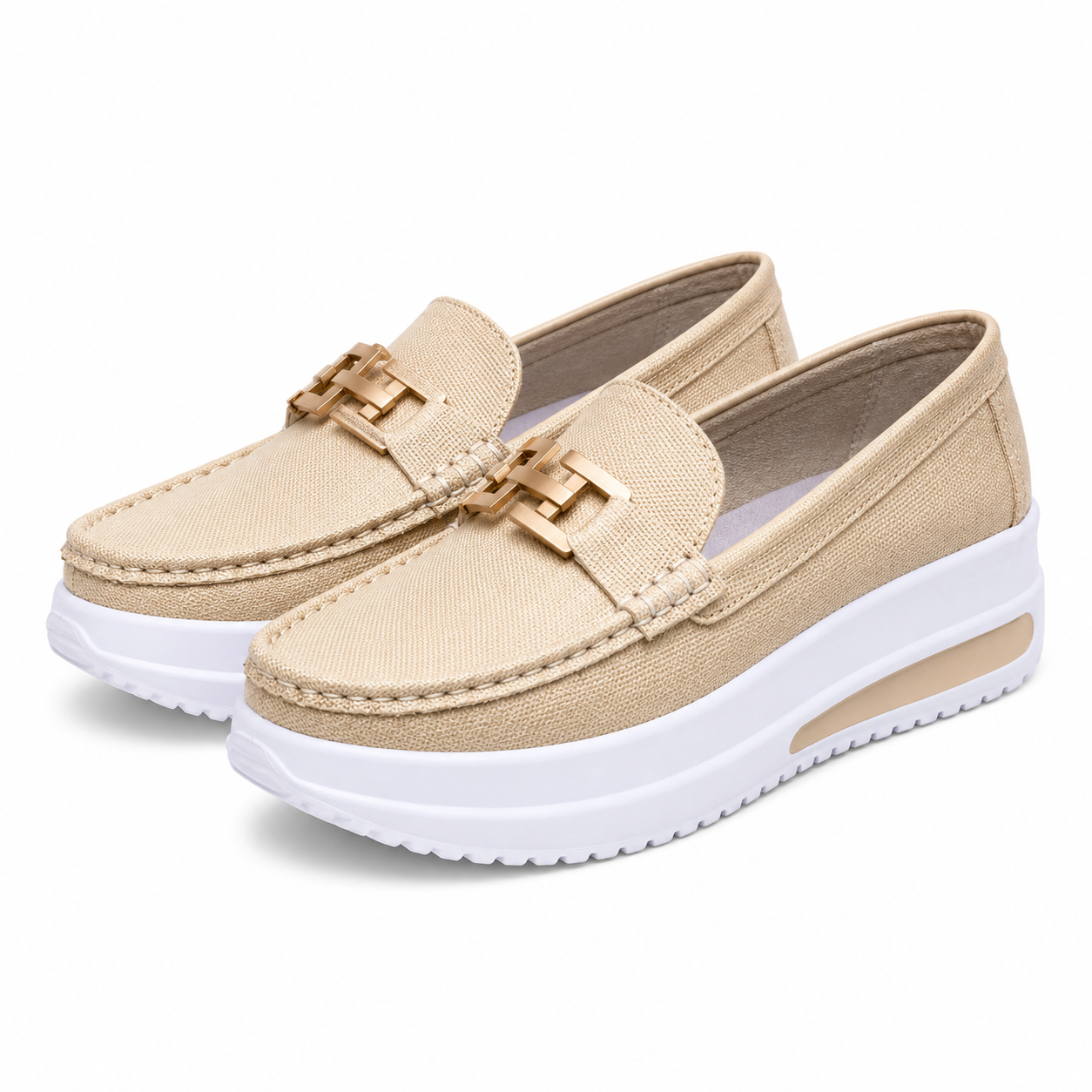 🏆 𝐋𝐄𝐓𝐙𝐓𝐄𝐑 𝐓𝐀𝐆: 𝟖𝟎 % 𝐑𝐀𝐁𝐀𝐓𝐓 🏆 Damen Loafer-Sneaker mit Plateausohle – Bequeme Slip-on Schuhe für Alltag, Büro & Freizeit