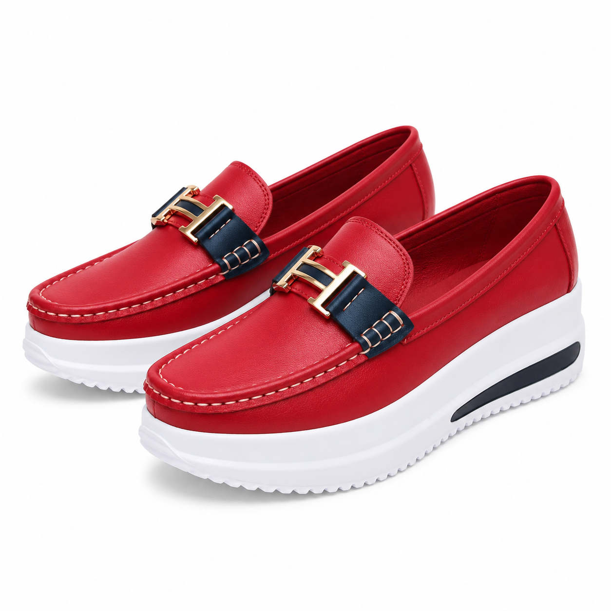 🏆 𝐋𝐄𝐓𝐙𝐓𝐄𝐑 𝐓𝐀𝐆: 𝟖𝟎 % 𝐑𝐀𝐁𝐀𝐓𝐓 🏆 Damen Loafer-Sneaker mit Plateausohle – Bequeme Slip-on Schuhe für Alltag, Büro & Freizeit