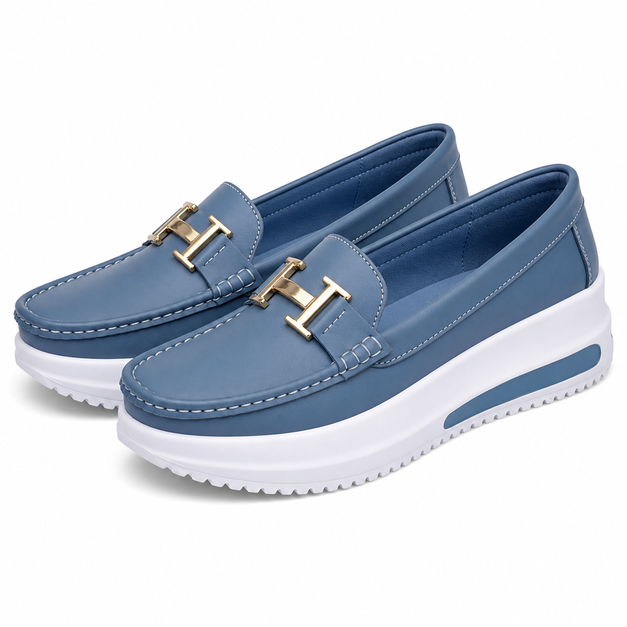 🏆 𝐋𝐄𝐓𝐙𝐓𝐄𝐑 𝐓𝐀𝐆: 𝟖𝟎 % 𝐑𝐀𝐁𝐀𝐓𝐓 🏆 Damen Loafer-Sneaker mit Plateausohle – Bequeme Slip-on Schuhe für Alltag, Büro & Freizeit
