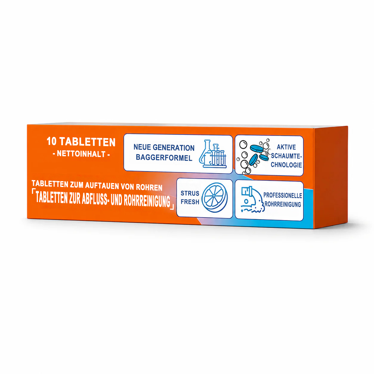 🏰Schäumende Abflussreiniger-Tabletten — Aktivsauerstoff | Entfernt Abflussablagerungen & Schädlinge | Ohne Bleichmittel, ohne Lauge, rohrschonend