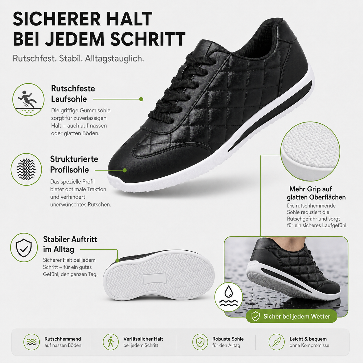  LETZTER TAG: 50 % RABATT – Leichte Retro-Sneaker für Damenhuo