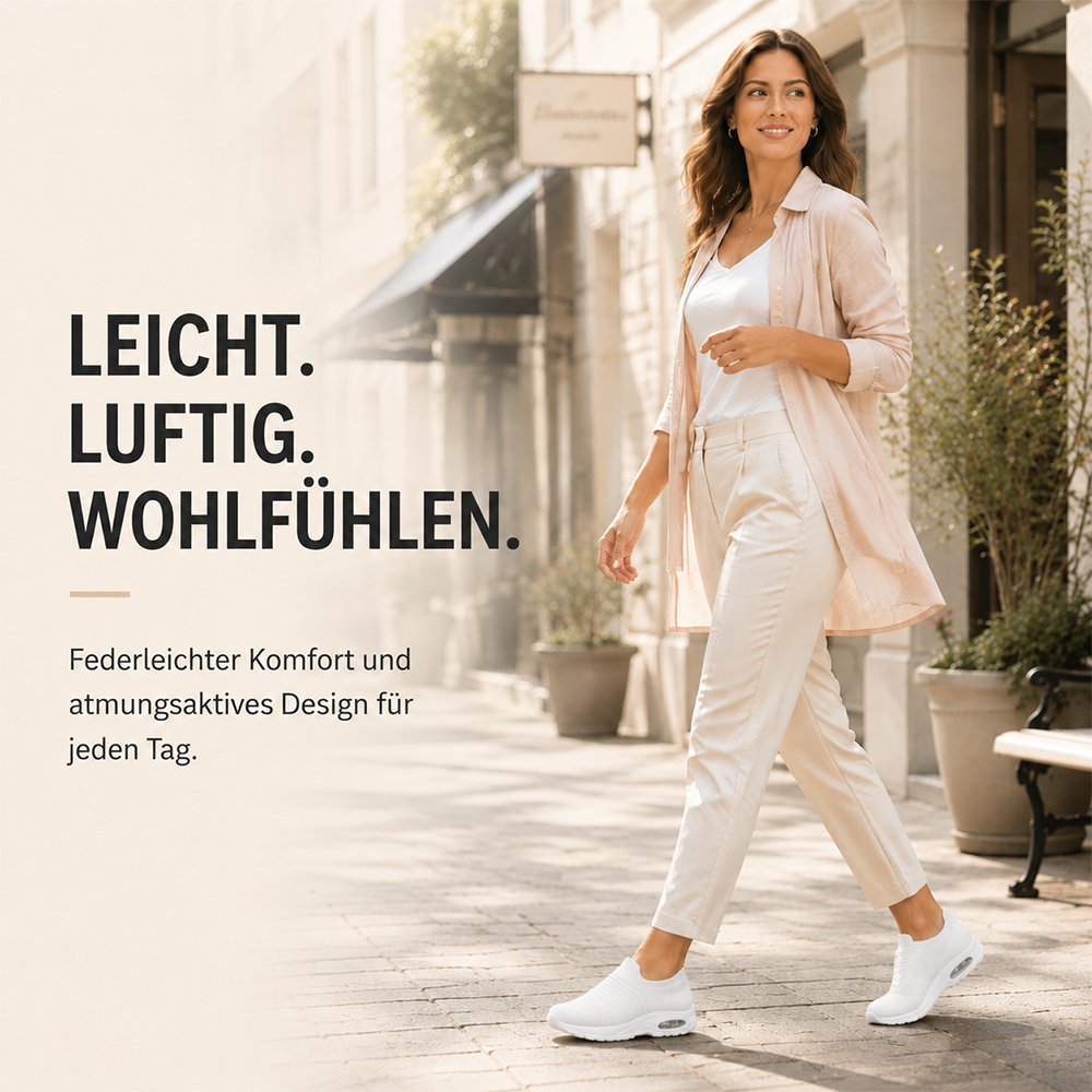 💯LETZTER TAG: 80 % RABATT👟 Orthopädische Komfort-Sneaker Damen – Entwickelt für empfindliche Füße, Fersenschmerzen & lange Tage