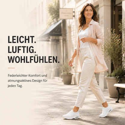 💯LETZTER TAG: 80 % RABATT👟 Orthopädische Komfort-Sneaker Damen – Entwickelt für empfindliche Füße, Fersenschmerzen & lange Tage
