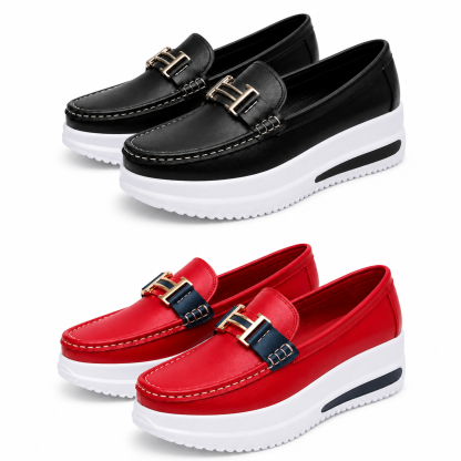 🏆 𝐋𝐄𝐓𝐙𝐓𝐄𝐑 𝐓𝐀𝐆: 𝟖𝟎 % 𝐑𝐀𝐁𝐀𝐓𝐓 🏆 Damen Loafer-Sneaker mit Plateausohle – Bequeme Slip-on Schuhe für Alltag, Büro & Freizeit