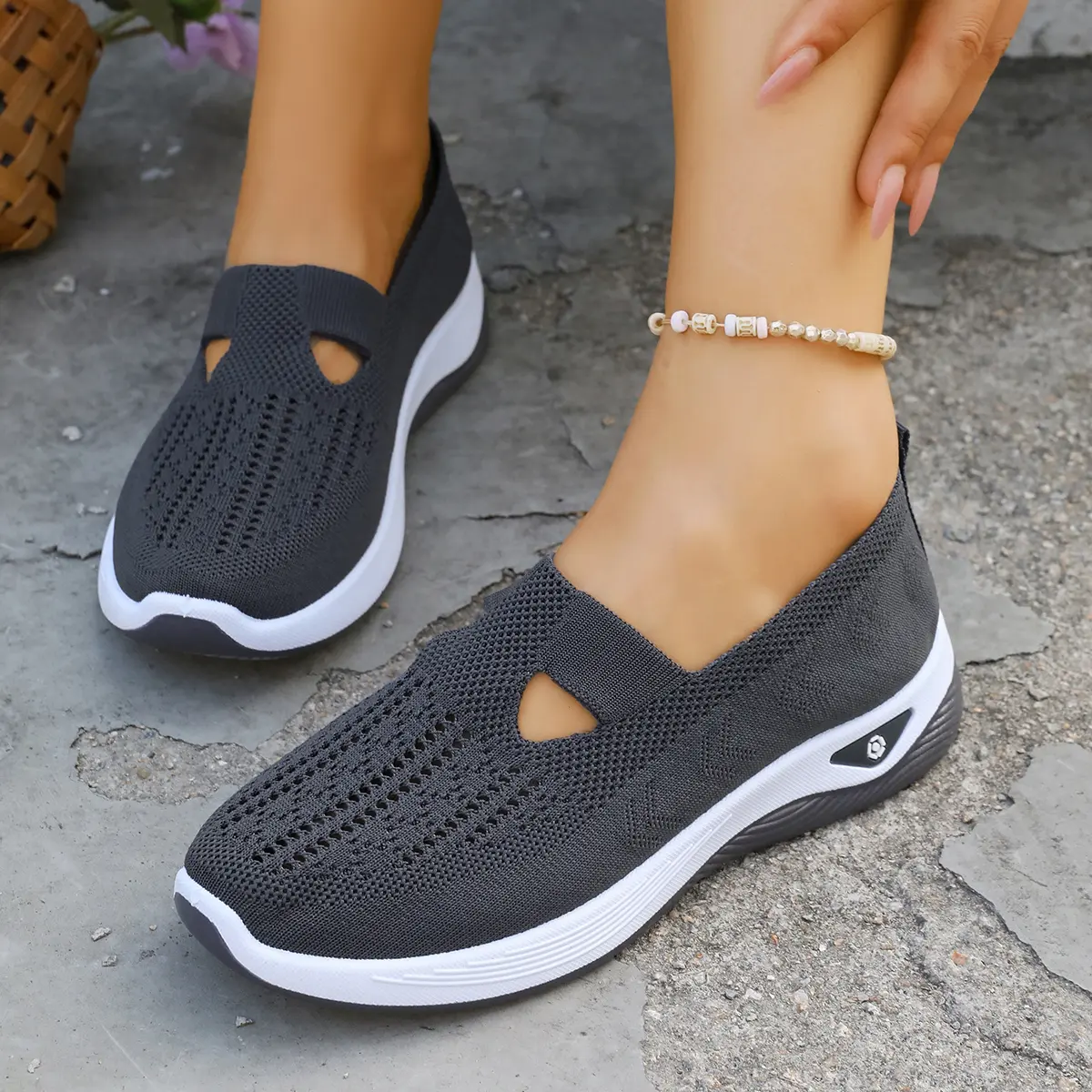 Atmungsaktive Komfort-Sneaker für Damen – leicht & bequem zum Hineinschlüpfen