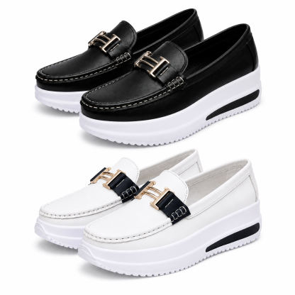 🏆 𝐋𝐄𝐓𝐙𝐓𝐄𝐑 𝐓𝐀𝐆: 𝟖𝟎 % 𝐑𝐀𝐁𝐀𝐓𝐓 🏆 Damen Loafer-Sneaker mit Plateausohle – Bequeme Slip-on Schuhe für Alltag, Büro & Freizeit