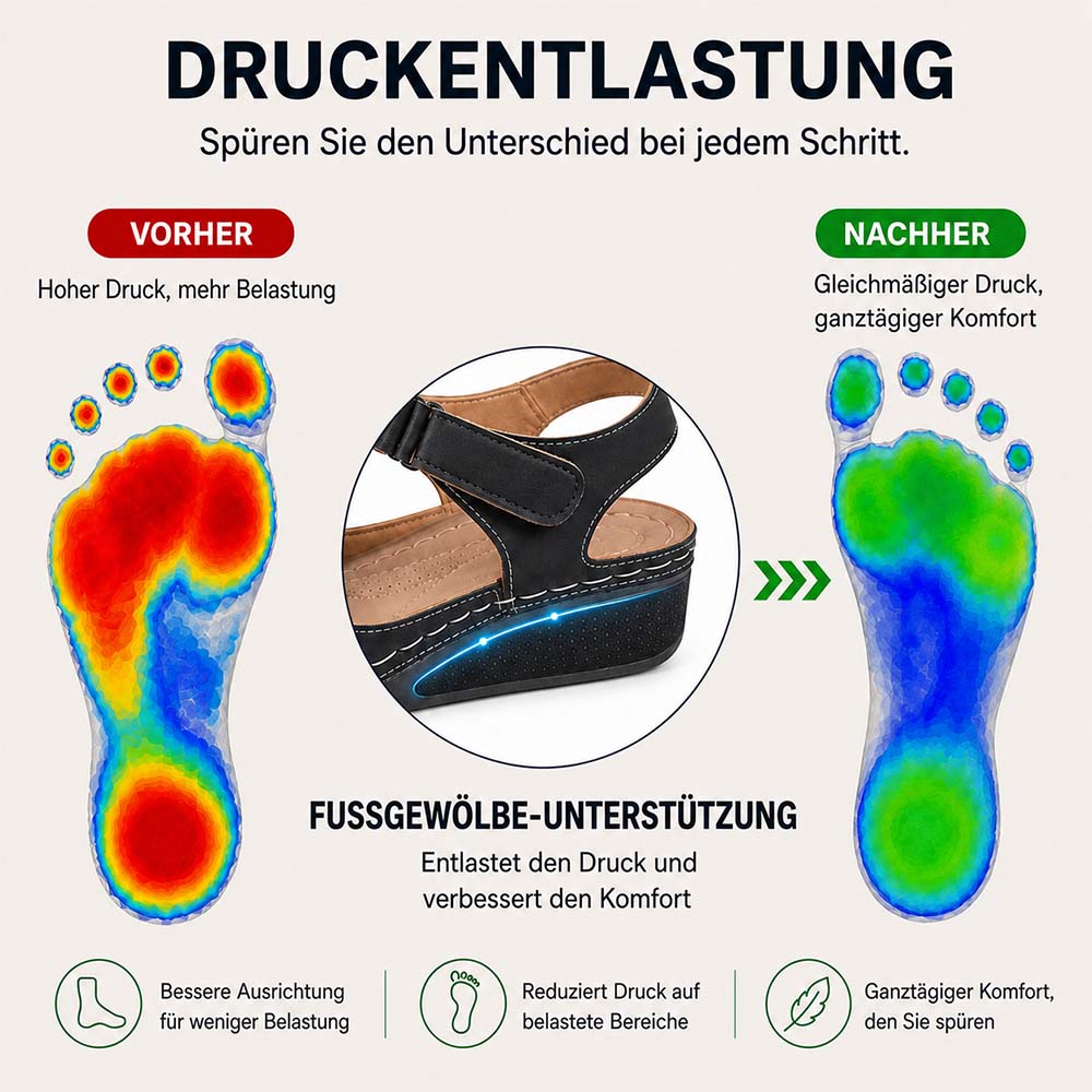 ⚡🇩🇪 Bestseller 2026 – Die beliebtesten ultra-bequemen und verstellbaren Sandalen mit Fußgewölbestütze für Damen 