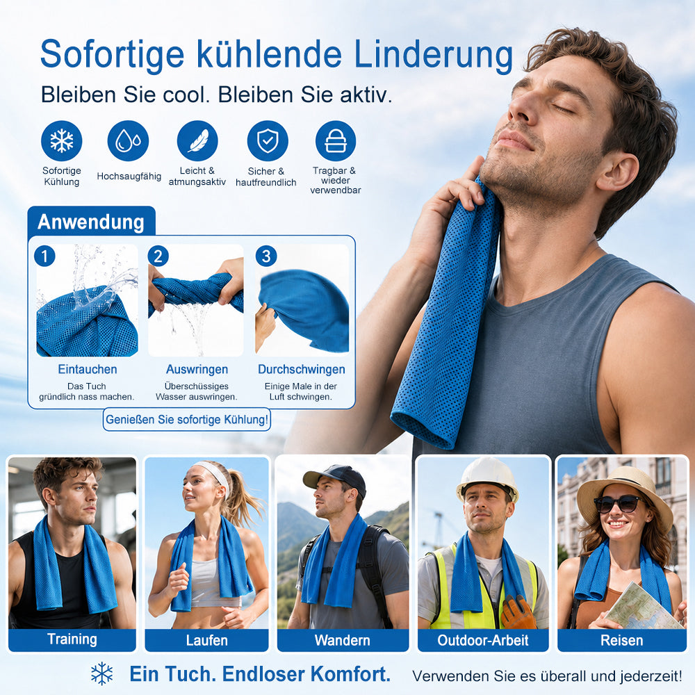 🩵 Letzter Tag: 🩵 2 kaufen = 20 % Rabatt | 3+ kaufen = 40 % Rabatt 🩵 ❄️ Saugfähige & schnelltrocknende Kühlhandtücher fürs Fitnessstudio