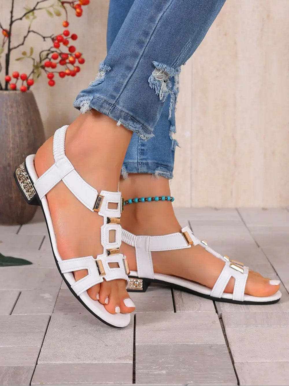 🔥 Offre spéciale : -80% | Sandales confort orthopédiques femme avec soutien du pied 👣