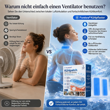  👑Letzter Tag 80% RABATT丨Purelora® Kühlpad – Fortschrittliches 8H-Kühlpflaster für Nacken & Körper ❄️Sommer-Sale🔥