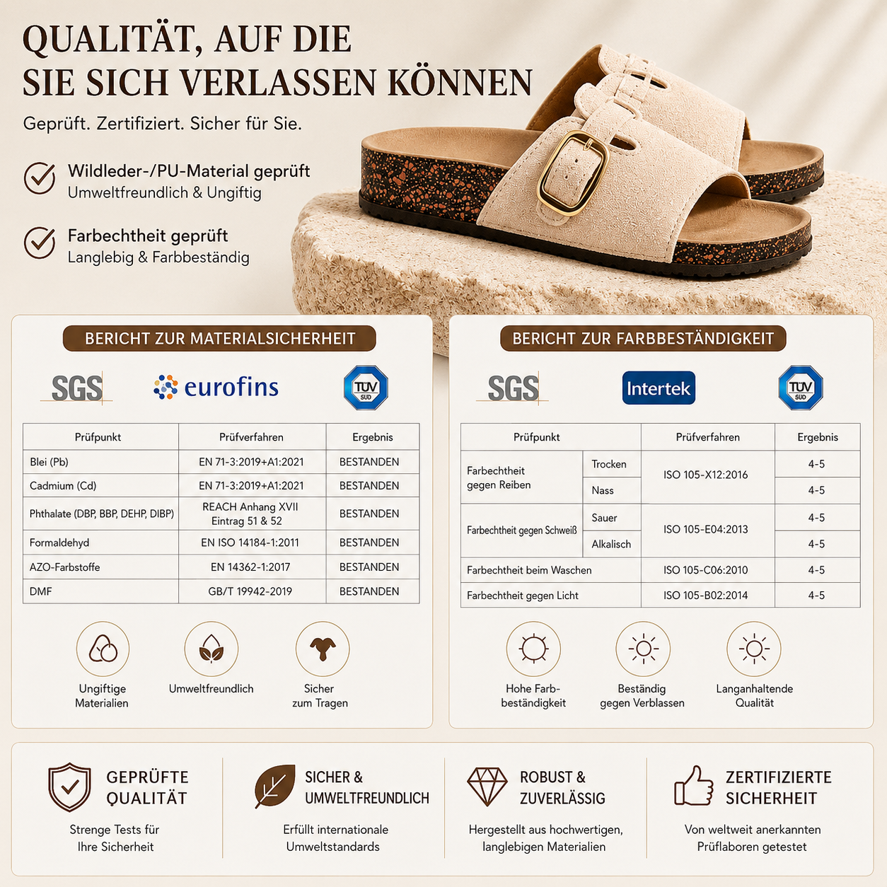 🏆 Vintage-Pantoletten mit Schnalle für Damen & Herren – Veloursleder-Optik, verstellbarer Riemen und gepolstertes Komfort-Fußbett