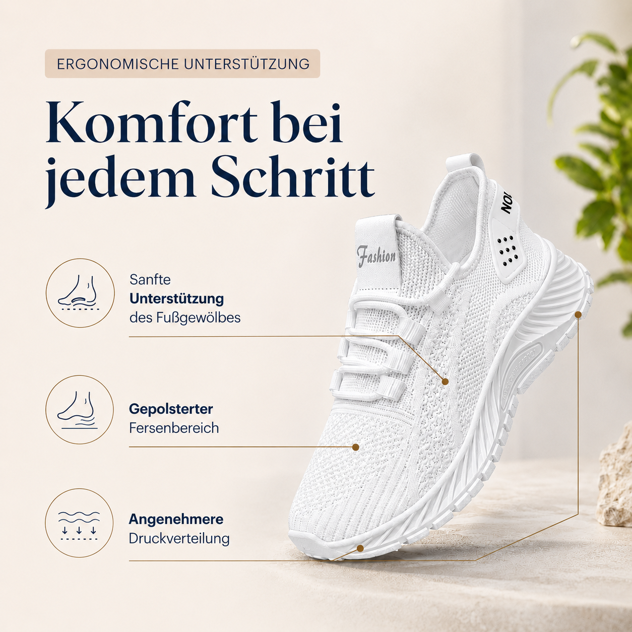 Ergonomisches Komfort-Fußbett