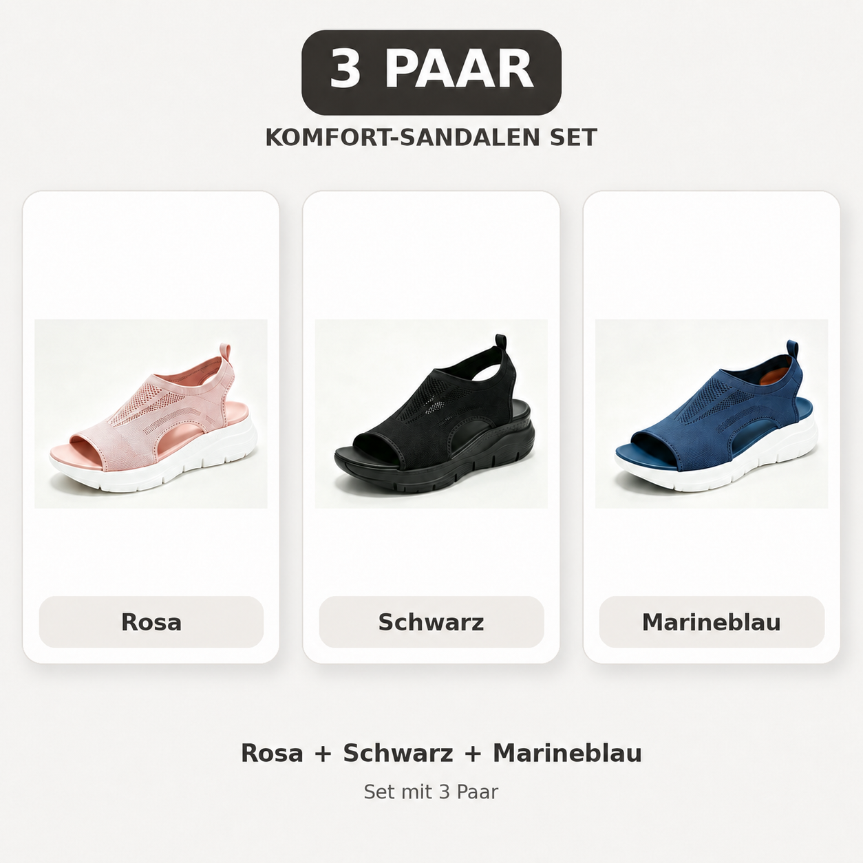 🔥 LETZTER TAG – 80 % RABATT ✨ Schmerzlindernde orthopädische Komfortsandalen für Damen