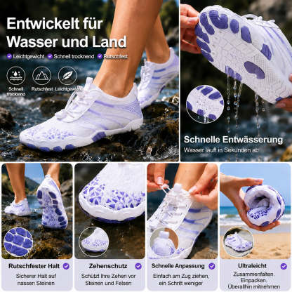 ❤️ Unisex Barfuß-Wasserschuhe – Atmungsaktiv, wasserfest & sandabweisend | Leichte Aqua-Schuhe mit Memory-Foam-Komfort und schnelltrocknendem Design