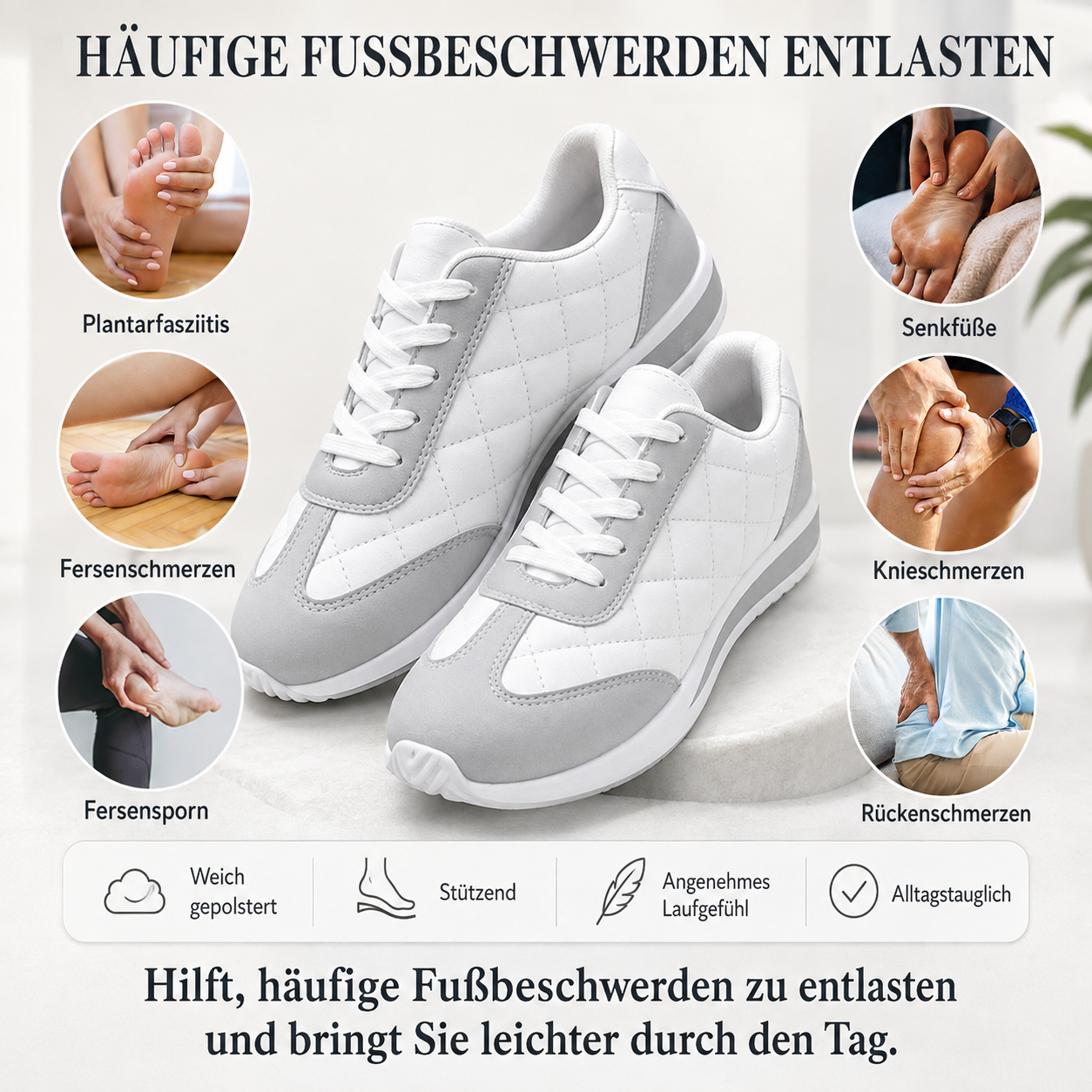  LETZTER TAG: 50 % RABATT – Leichte Retro-Sneaker für Damenhuo