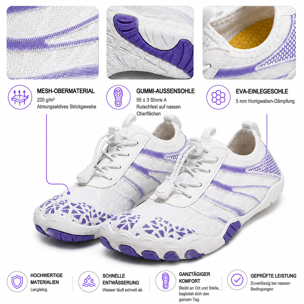 ❤️ Unisex Barfuß-Wasserschuhe – Atmungsaktiv, wasserfest & sandabweisend | Leichte Aqua-Schuhe mit Memory-Foam-Komfort und schnelltrocknendem Design