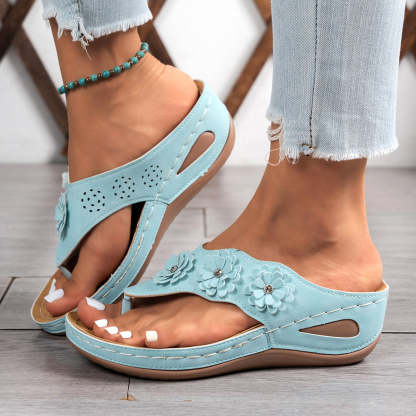 ✨Women's orthopedic flip-flops, suitable for all seasons, comfortable and breathable.