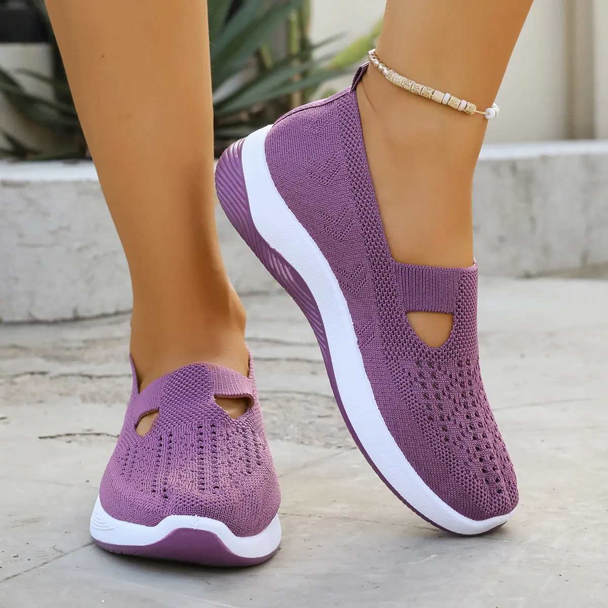 Atmungsaktive Komfort-Sneaker für Damen – leicht & bequem zum Hineinschlüpfen