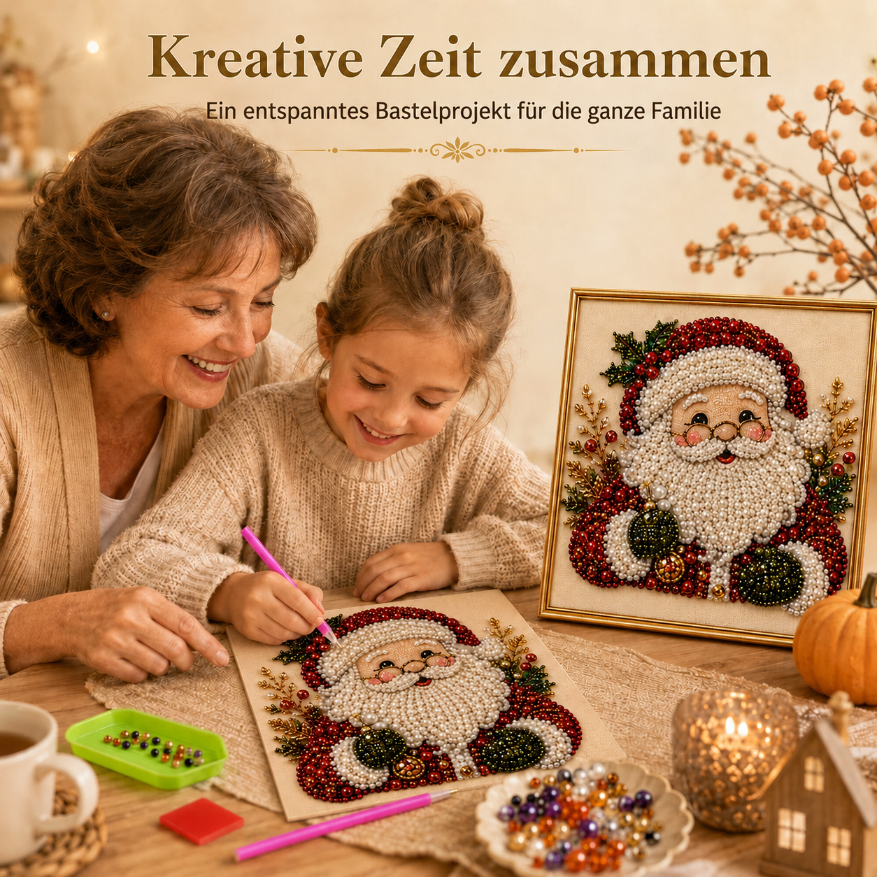 🎄 Nur für kurze Zeit: Entspannendes DIY-Perlenkunst-Set für Weihnachten – perfekt für Anfänger & eine kreative Geschenkidee! 🎨💎