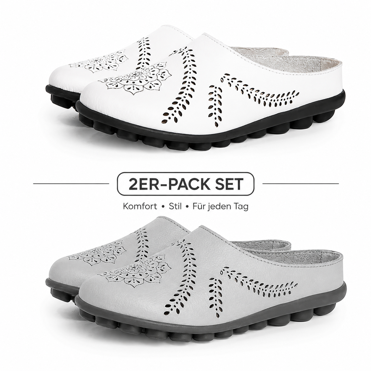 ✨ LETZTER TAG SALE – 80 % RABATT-Casual Stride Harmony – Atmungsaktive Komfort-Pantoletten für Damen