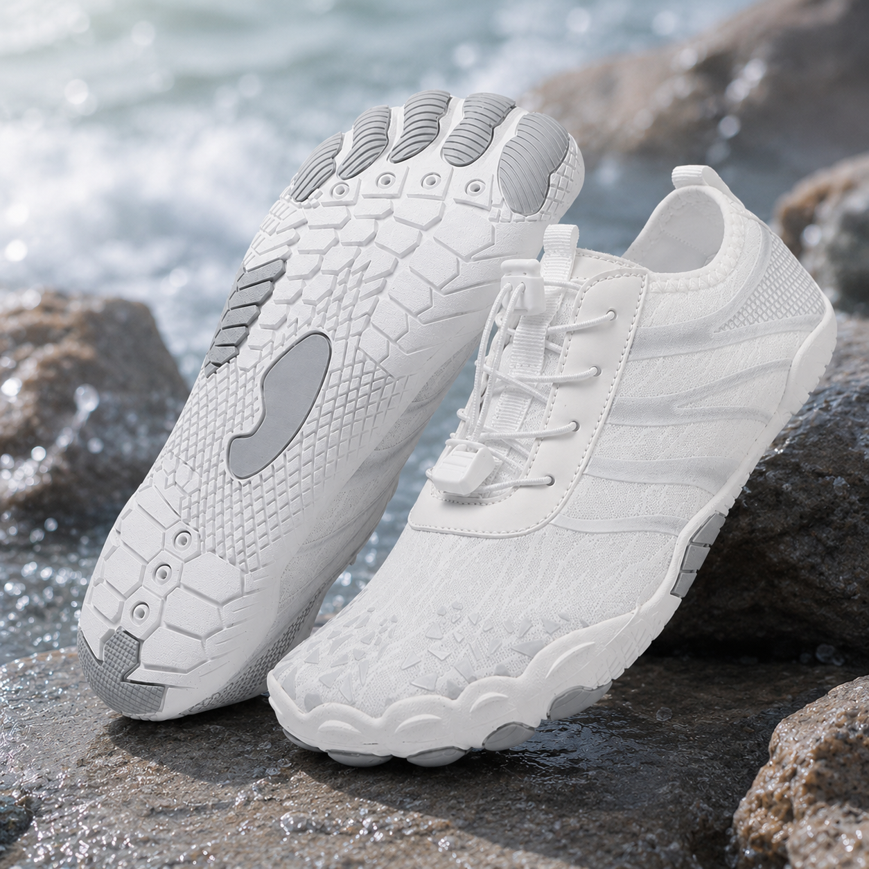 ❤️ Unisex Barfuß-Wasserschuhe – Atmungsaktiv, wasserfest & sandabweisend | Leichte Aqua-Schuhe mit Memory-Foam-Komfort und schnelltrocknendem Design