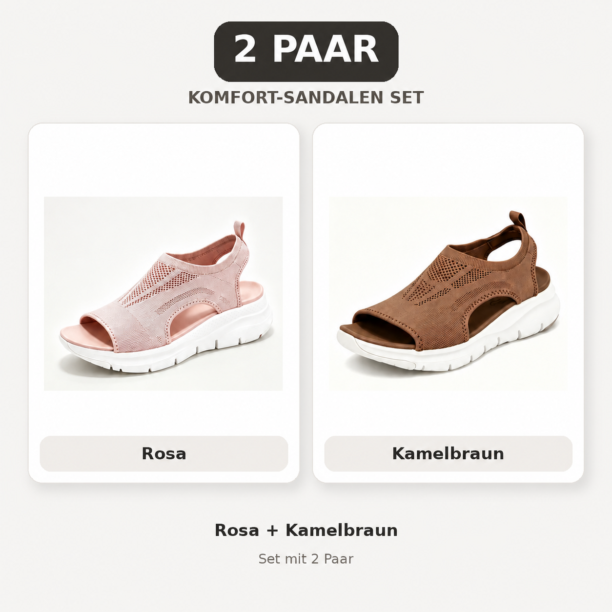 🔥 LETZTER TAG – 80 % RABATT ✨ Schmerzlindernde orthopädische Komfortsandalen für Damen
