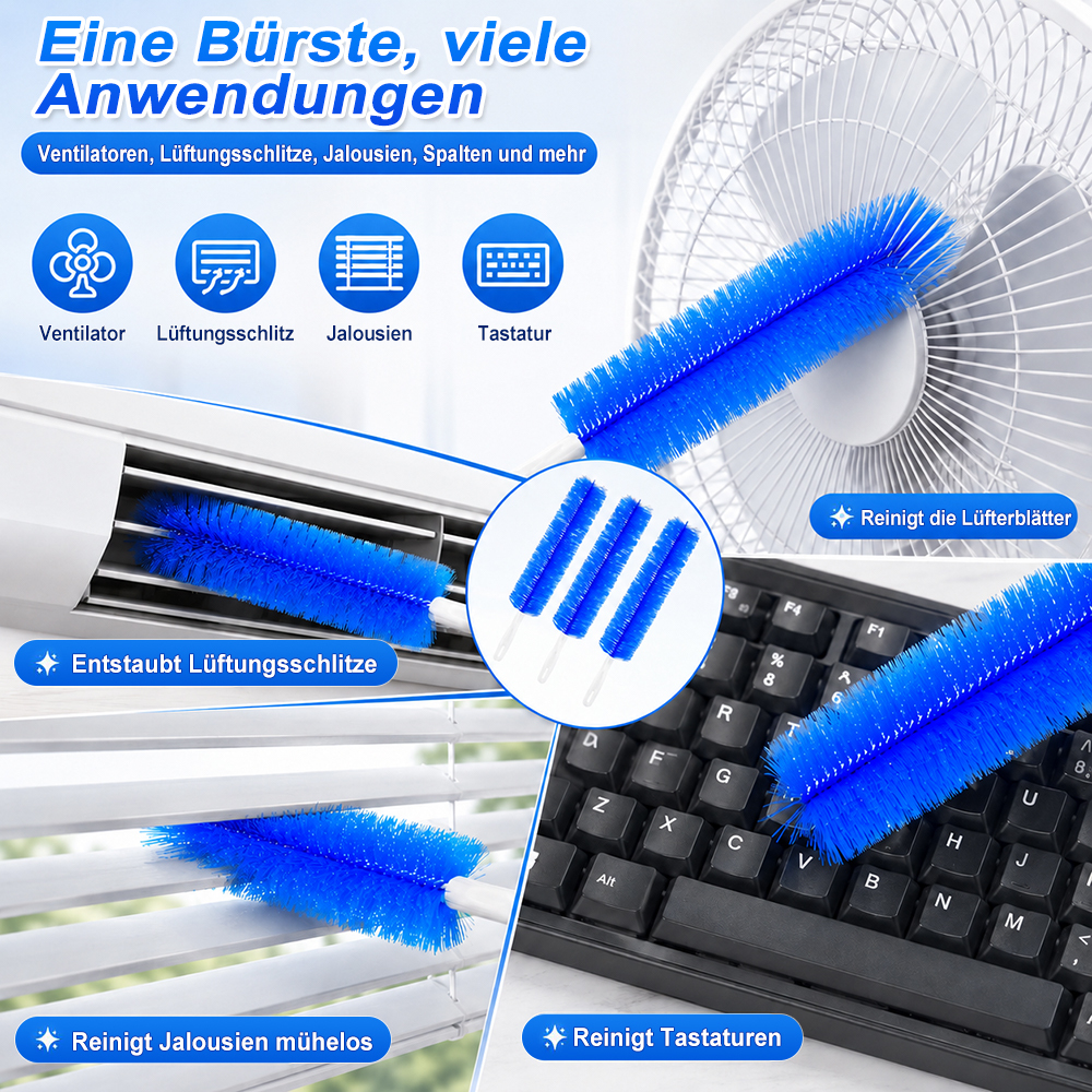 Flexibler Mikrofaser-Staubwedel – wiederverwendbar, waschbar & ideal für schwer erreichbare Stellen