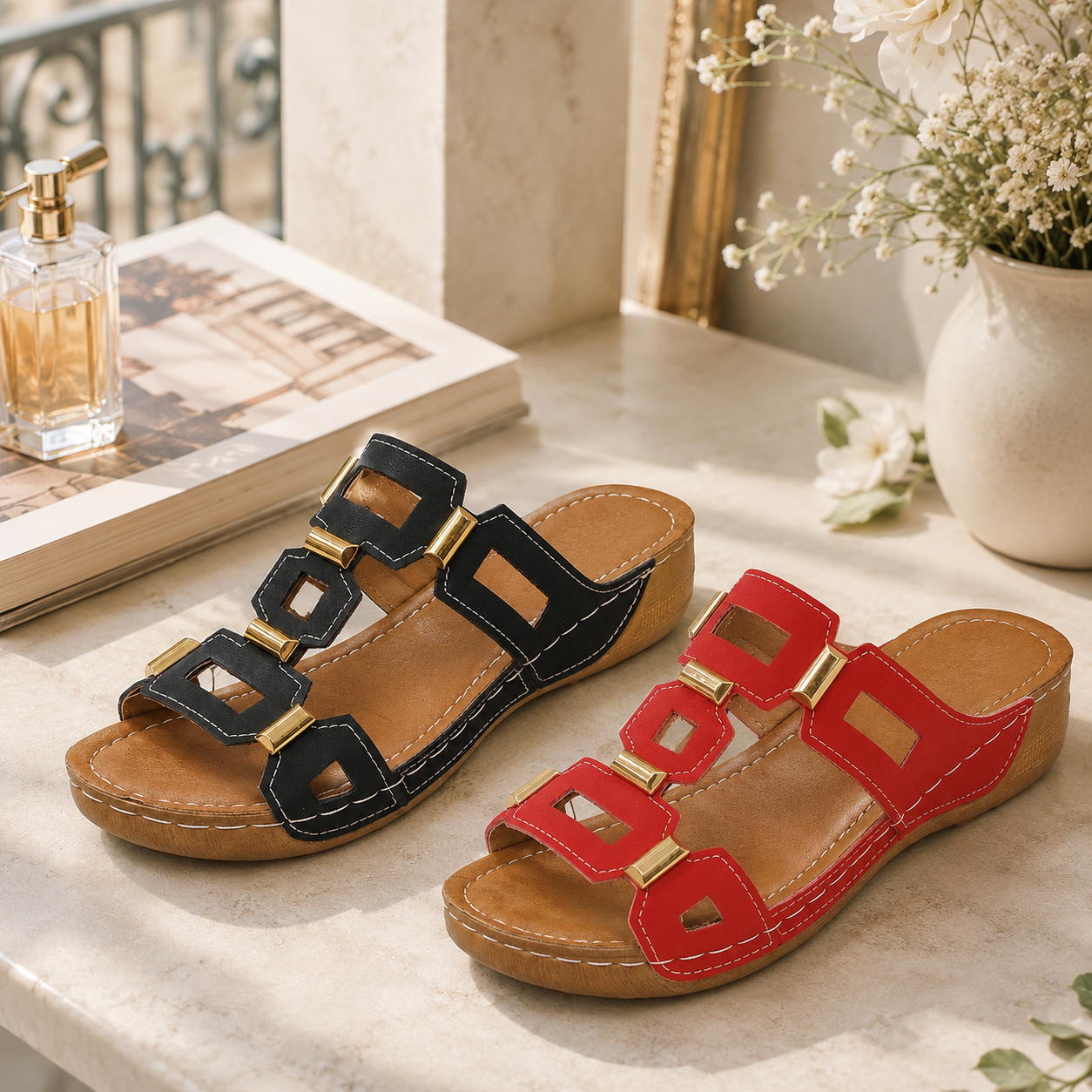 🏆 LETZTER TAG: 80 % RABATT 🏆 Bequeme orthopädische Sommersandalen mit Fußgewölbeunterstützung für den Alltag